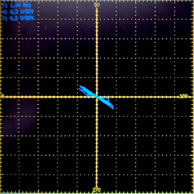 図15b 渦流信号（1MHz）振動ノイズの画像