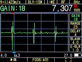 従来機種では対応できなかった音速10,000m/s以上の材料も測定可能の
画像